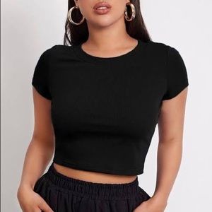 Black Crop Top